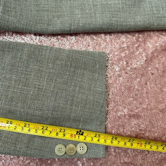 HUGO BOSS Sport Coat Blazer Jacket Three Button Wool Linen Blend  Brown Ventless - Picture 12 of 12